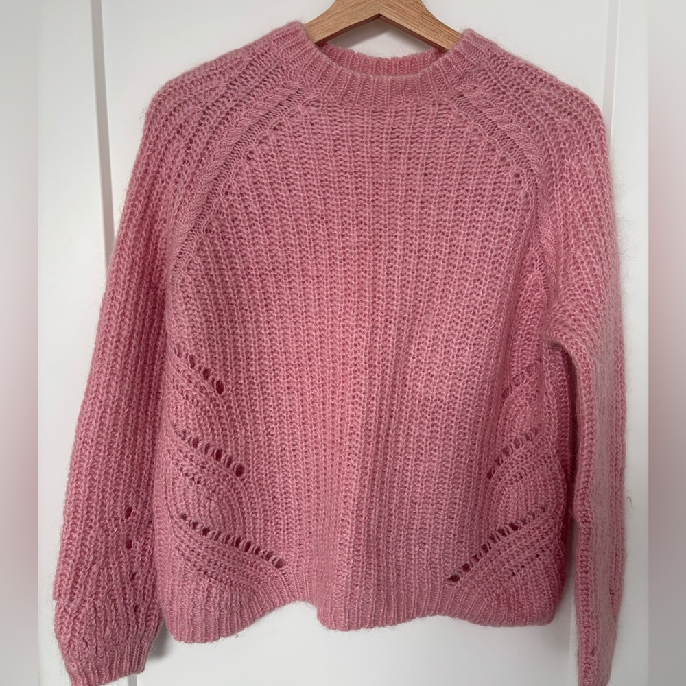 Sezane Soft Pink Knit Sweater - Women’s Size Medium